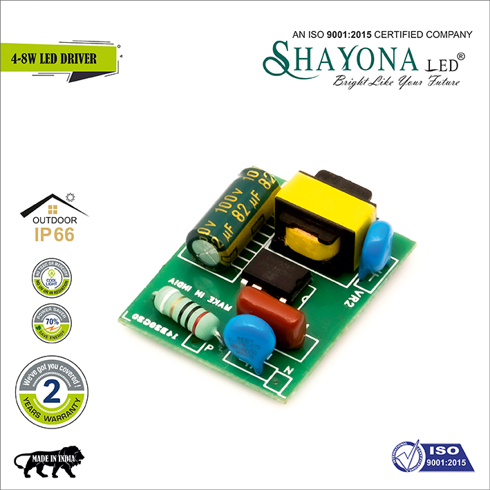 Shayona LED driver 4 watt to 8 watt